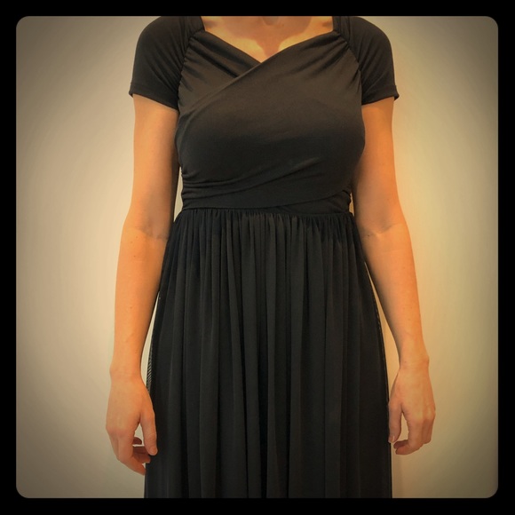 Navy blue chiffon dress from Zara - Picture 1 of 5